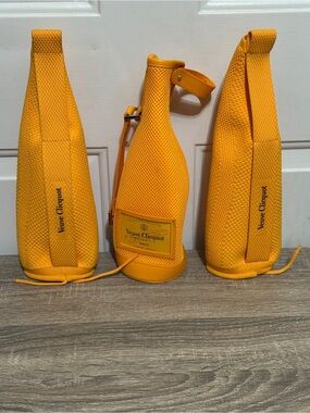 Lot of 3 Veuve Clicquot Ice Jackets | Insulated Champagne Bottle Cooler Sleeves